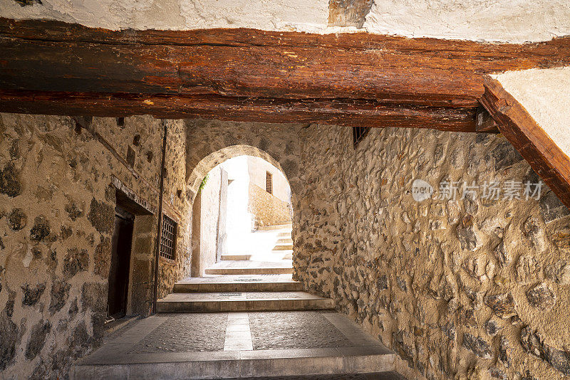 西班牙的Cuenca Cristo del Pasadizo passageway